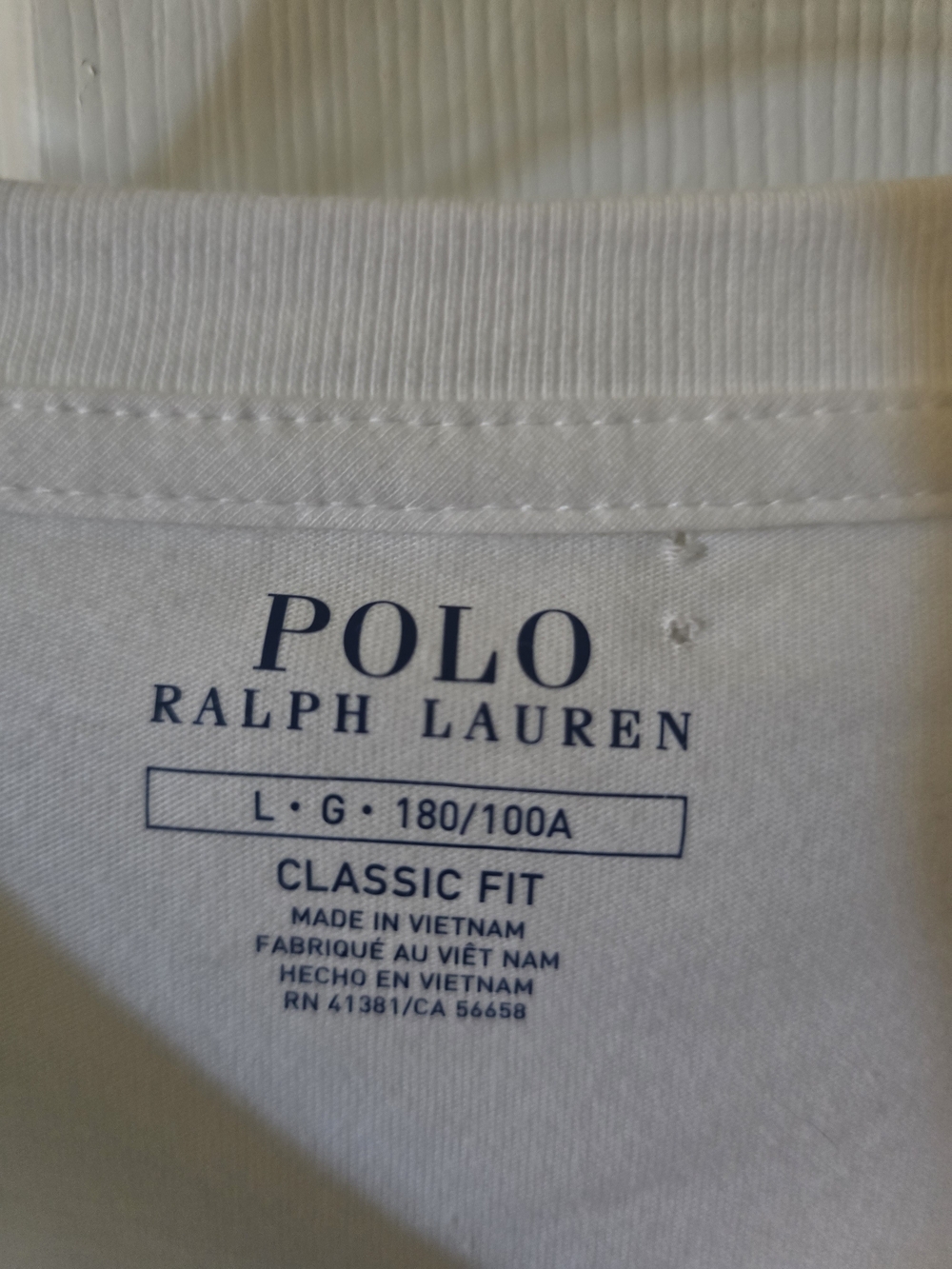 Polo by Ralph Lauren Men's White V-Neck Tee - Picture 4 of 8